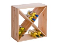 Weinregal 4Fächer Holz 52x52cm