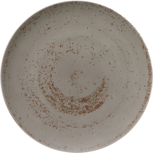Pottery Unique Lightgrey Teller flach rund coupe 26cm