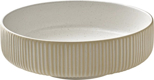 Playground Nara Schüssel rund Relief weiss D16cm 0.71lt