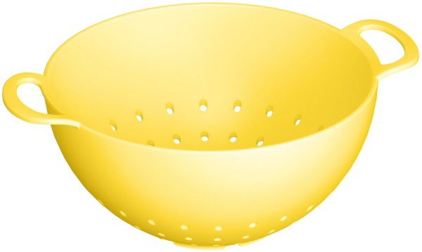 Sieb 15cm gelb
