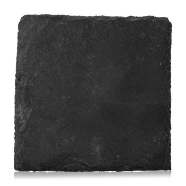 4er Set Untersetzer Schiefer schwarz, 100x100x50mm