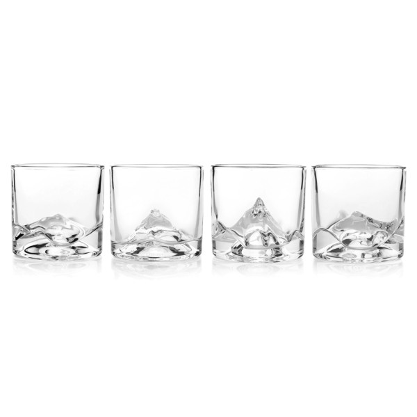 4er Set The Peaks Whisky Gläser