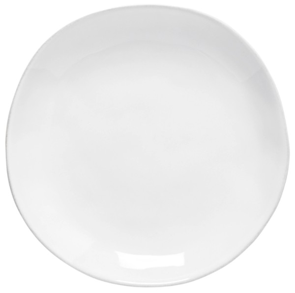 Livia Teller flach D22cm H2.7cm weiss