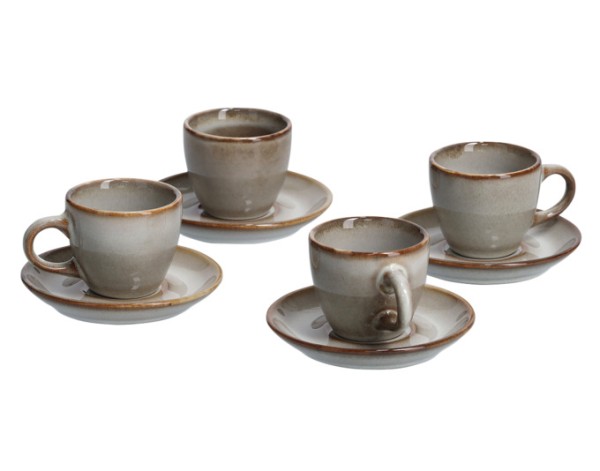 Espressot.Set Keram.beige 8tlg