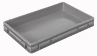 Behälter grau 60x40x7cm Standard Boden und Wände geschlossen