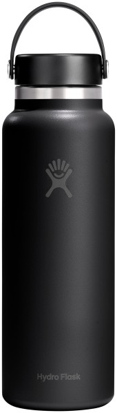Trinkflasche Wide Flex Deckel 1183ml schwarz