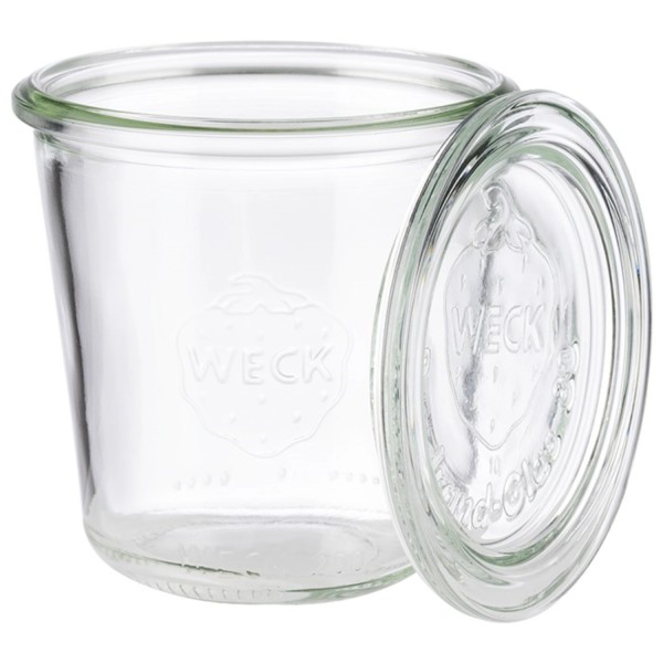 6er Set Weck-Glas mit Deckel, D9cm H9cm Sturzform 290ml