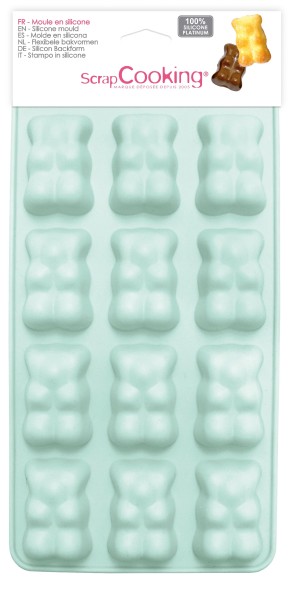 Backfürm für 12 Gummibären Silikon