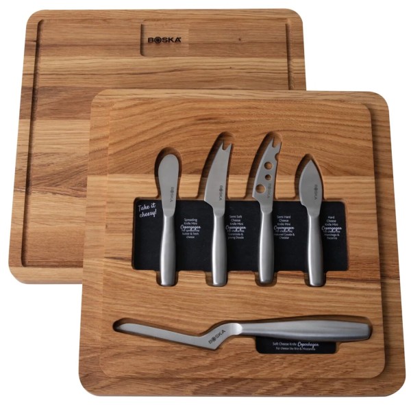 Copenhagen Käsemesserset 29.5x29.5cm H3cm Eichenholz