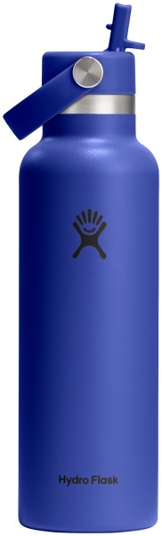 Trinkflasche Standard Flex Deckel m. Strohhalm 620ml capri b