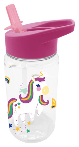 Kids Lunchware Trinkflasche 350ml Strohhalm Unicorn