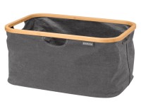 Wäschekorb faltbar black 40l