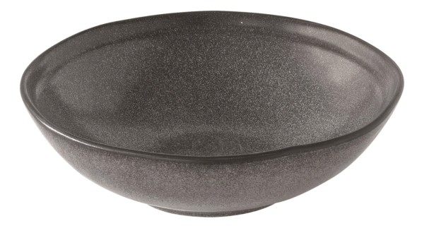 Essential Suppenteller, Steingut, grau, D18cm