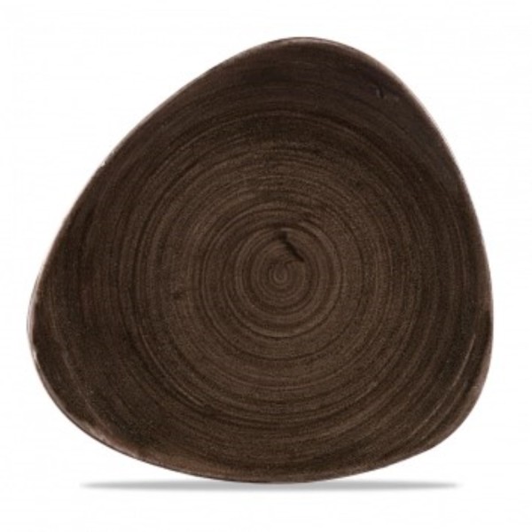 Stonecast Patina Iron Black Triangel Teller flach 22.9cm