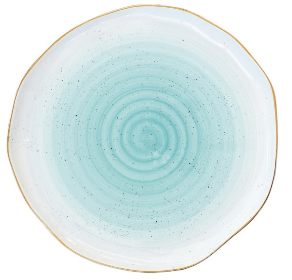 Artesanal Speiseteller, blau, D26cm