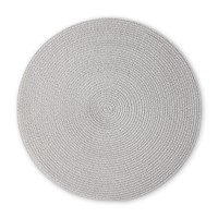 Tischset rund, hellgrau, D:38cm