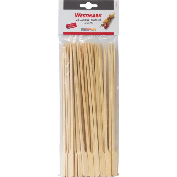 50 Fingerfood Sticks u. Grillspiesse, 25cm