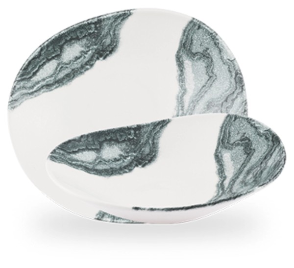 Tide Black Organic Opal Schale 25cm