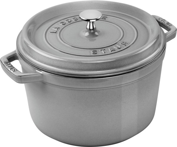 La Cocotte Cocotte hoch, 24cm Graphit-Grau 4.7l