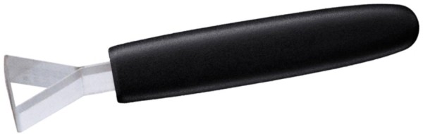 Dreieck-Garniermesser 13 cm mit schwarzem Griff