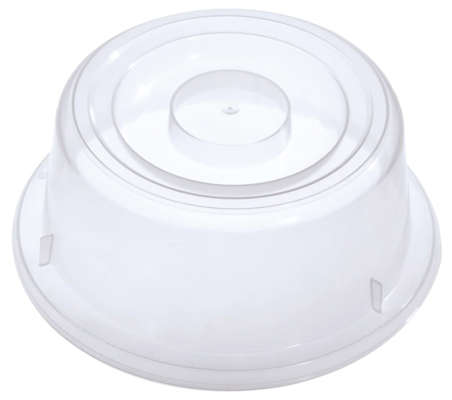 Tellerglocke, transparent-weiss für Teller 20 cm, hohe Form ...
