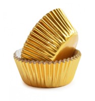 48 Stk. Cupcake Formen gold