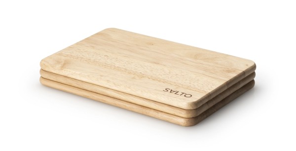 SALTO Vesperbrett 3er, Gummibaumholz