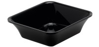 Rechteckige Schale GN1/6 17.6x16.2x5cm schwarz