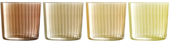 4er Set Gems Trinkbecher 310ml bernstein assort.