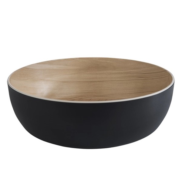 Schale FRIDA D30cm, H9.5cm, schwarz