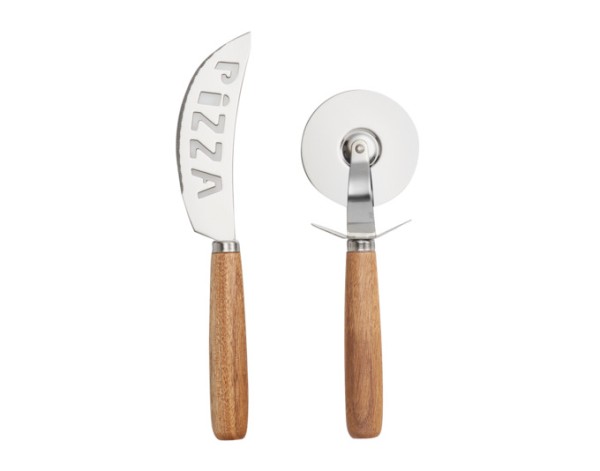 Pizza-Set 2-teilig Akazie