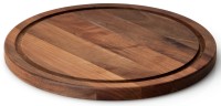 Walnuss Steakteller rund, 28 x 1,8cm