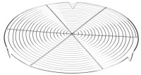 Gitter rund verchromt mit Füsschen D36cm