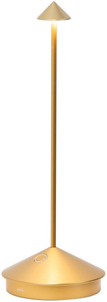 Pina Tischlampe 10.5x29cm matt gold