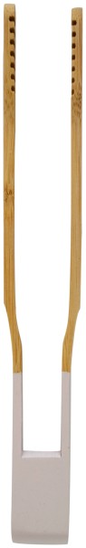 Zange geriffelt 24cm Bambus white sand
