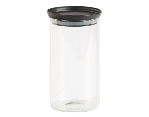 Vorratsglas m.D. schwarz 0.95l