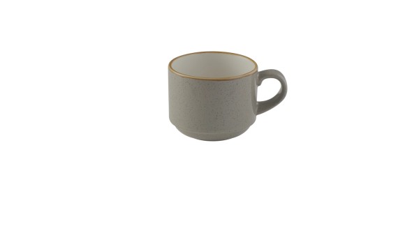 Stonecast Peppercorn Grey Stapeltasse 22cl 8.5cm H7cm