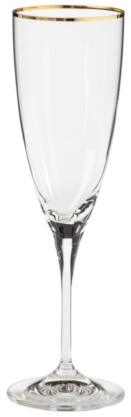 Sensa Sektflöte 22cl klar mit Goldrand