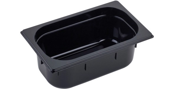 GN Behälter 1/4 Polycarbonat H10cm schwarz