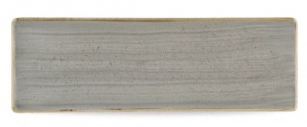 Stonecast Peppercorn Grey Platte rechteckig 32.3x10.5cm