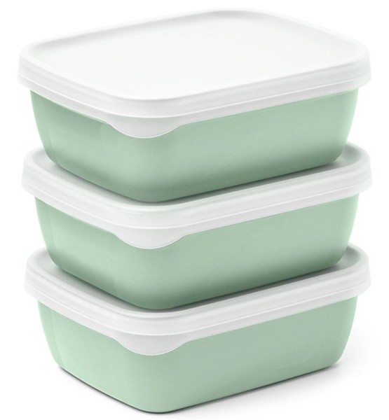 3er Set Optifridge Bio 600ml 122X153X57mm grün