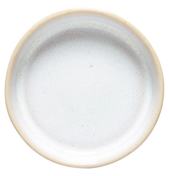 Nótos Teller D8cm H2cm weiss/sand