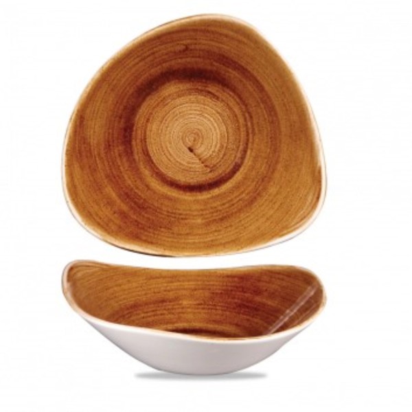 Stonecast Patina Vintage Copper Triangel Schüssel 23.5cm