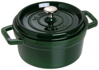 Cocotte 18cm, rund, Basilikum-Grün, Gusseisen 1.7l
