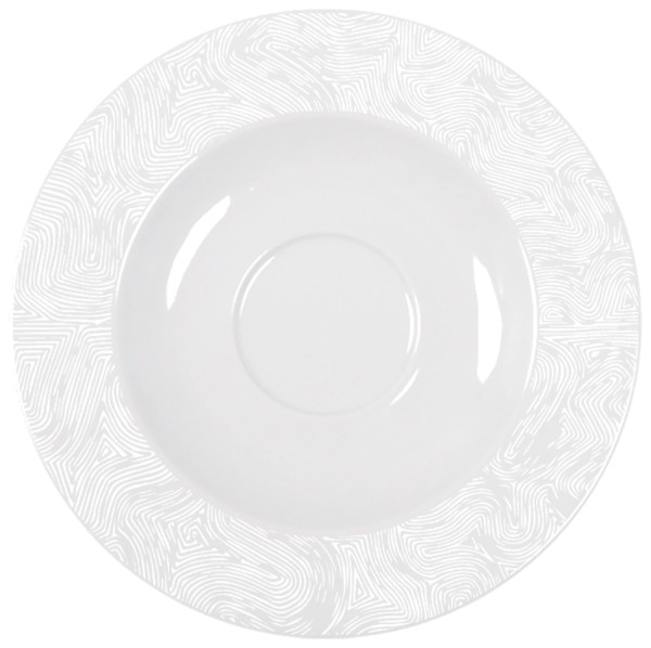 Pura Untertasse D16cm weiss