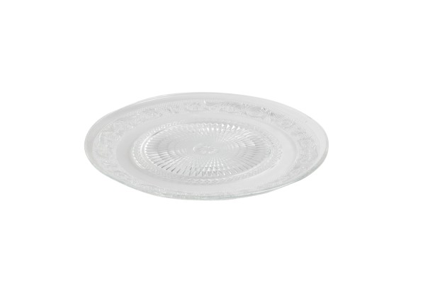 Retro Cake Platte, Glas D 33cm