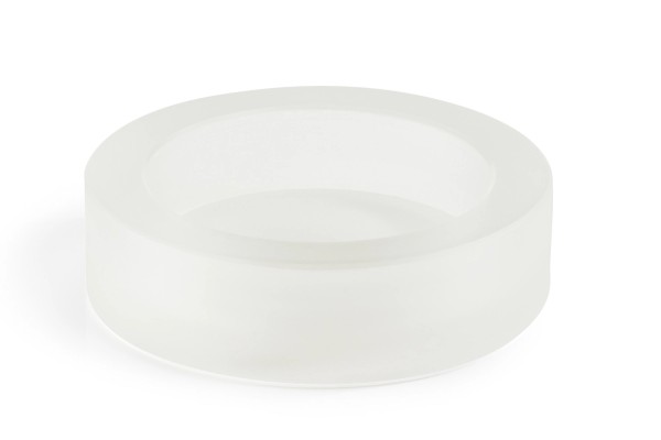 Ice Platte rund D15cm H4cm 300ml weiss Nacryl