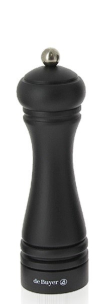 Java Gewürzmühle aus Holz mattschwarz 18cm