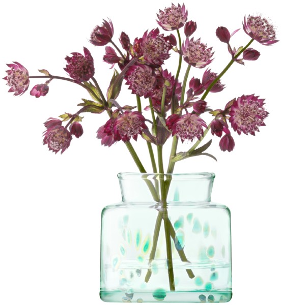 Sea Glass Teelicht / Vase H8cm sea greens