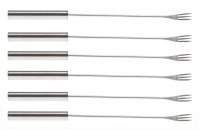 Käsefondue - Gabeln Massiv Edelstahlgriff 6 Stück